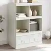 Image de Buffet Haut Blanc 67x39x95 Cm Acier Vidaxl