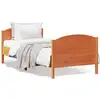 Image de Cadre De Lit Sans Matelas Cire Marron 75x190 Cm Bois Pin Massif Vidaxl