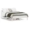 Image de Cadre De Lit Sans Matelas Blanc 120x190 Cm Bois De Pin Massif Vidaxl