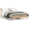 Image de Cadre De Lit Sans Matelas 140x190 Cm Bois De Pin Massif Vidaxl