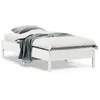 Image de vidaXL Cadre de Lit Sommier à Lattes sur Pieds Lit Simple dIntérieur Lit Adulte Meuble de Chambre à Coucher Moderne 842727