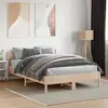 Image de Cadre De Lit Sans Matelas 135x190 Cm Bois De Pin Massif Vidaxl