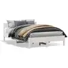 Image de Vidaxl cadre de lit sans matelas blanc 135x190 cm bois de pin massif