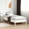 Image de Cadre De Lit Sans Matelas Blanc 90x190 Cm Bois De Pin Massif Vidaxl