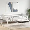 Image de Lit De Jour Sans Matelas Blanc 80x200 Cm Bois De Pin Massif Vidaxl