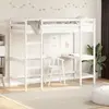 Image de Lit Superposé Sans Matelas Blanc 90x200 Cm Bois De Pin Massif Vidaxl
