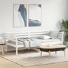 Image de vidaXL Lit de Jour Canapé-lit Lit dInvité Meuble de Salon Chambre à Coucher Salle de Séjour Moderne Blanc 100x200 cm 842875