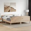 Image de vidaXL Cadre de Lit avec Tête de Lit Lit Double avec Sommier à Lattes Lit Adulte Meuble de Chambre à Coucher 180x200 cm 3216164