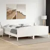 Image de Cadre De Lit Sans Matelas Blanc 180x200 Cm Bois Massif De Pin Vidaxl