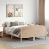 Image de Cadre De Lit Sans Matelas 140x190 Cm Bois De Pin Massif Vidaxl