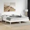 Image de Cadre De Lit Sans Matelas Blanc 180x200 Cm Bois Massif De Pin Vidaxl