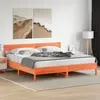 Image de Cadre De Lit Sans Matelas Cire Marron 180x200cm Bois Pin Massif Vidaxl