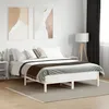 Image de Cadre De Lit Sans Matelas Blanc 160x200 Cm Bois De Pin Massif Vidaxl