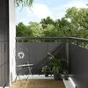 Image de vidaXL Paravent de balcon anthracite 600x80 cm résine tressée écran de jardin écran extérieur écran d'intimité de clôture 156244