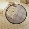 Image de vidaXL Tapis dextérieur ARAKIL marron Ø120 cm PP 368478
