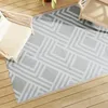 Image de vidaXL Tapis dextérieur gris 140x200 cm PP tapis de jardin tapis de sol moquette de sol carpette tapis de patio 368566