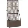 Image de Jardinière Treillis Marron 70 X 30 X 135 Cm Mét   Vidaxl
