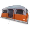 Image de Vidaxl tente de cabine familiale 9 personnes gris imperméable