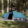 Image de vidaXL Tente familiale à dôme 9 personnes bleu imperméable tente tente de jardin abri dextérieur tente de camping abri 94564