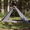Image de vidaXL Tente familiale tipi 8 personnes gris et orange imperméable tente tente de jardin abri extérieur tente de 94584