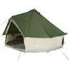 Image de Vidaxl tente familiale tipi 12 personnes vert imperméable