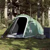 Image de vidaXL Tente de camping tunnel 2 personnes vert imperméable tente abri de camping abri de jardin tente de jardin 94604