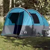 Image de Tente de camping - vidaXL - Tunnel 4 personnes - Imperméable - E-port - Bonne ventilation