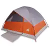 Image de Vidaxl tente de camping à dôme 3 personnes gris et orange imperméable