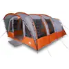 Image de Vidaxl tente familiale tunnel 8 personnes gris imperméable