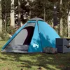 Image de vidaXL Tente de camping à dôme 4 personnes bleu imperméable tente abri de camping abri de jardin tente de jardin abri 94770