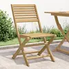 Image de Chaises Pliables De Jardin Lot De 2 Bois Massif D'acacia Vidaxl