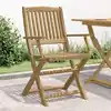 Image de Chaises Pliables De Jardin Lot De 4 Bois Massif D'acacia Vidaxl