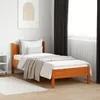 Image de vidaXL Cadre de lit sans matelas cire marron 90x200 cm bois pin massif 844740
