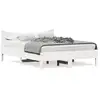 Image de Vidaxl cadre de lit sans matelas blanc 140x190 cm bois de pin massif