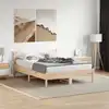 Image de Cadre De Lit Sans Matelas 135x190 Cm Bois De Pin Massif Vidaxl