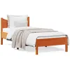 Image de Cadre De Lit Sans Matelas Cire Marron 90x190 Cm Bois Pin Massif Vidaxl