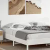 Image de Tête De Lit Blanc 200 Cm Bois Massif De Pin Vidaxl
