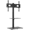 Image de Meuble Tv D'angle 2 Niveaux Pour 32-65 Pouces Noir Vidaxl