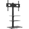 Image de Vidaxl meuble tv d'angle 3 niveaux pour 32-65 pouces noir