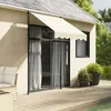 Image de vidaXL Auvent Rétractable Store avec Hauteur Réglable Marquise Soleil de Balcon Banne de Jardin Terrasse Patio Crème 368744