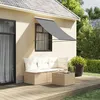 Image de vidaXL Auvent rétractable anthracite 100x150 m tissu et acier store auvent de patio auvent de fenêtre stores auvent de 368750