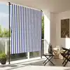 Image de Store Roulant D'extérieur Bleu Et Blanc 200x270 Cm Tissu Acier Vidaxl