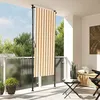 Image de vidaXL Store roulant dextérieur orange et blanc 120x270cm tissu acier 368769
