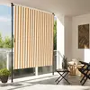 Image de Store Roulant D'extérieur Orange Et Blanc 150x270cm Tissu Acier Vidaxl