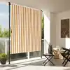 Image de Store Roulant D'extérieur Orange Et Blanc 200x270cm Tissu Acier Vidaxl