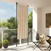 Image de Store Roulant D'extérieur Jaune Et Blanc 100x270 Cm Tissu Acier Vidaxl