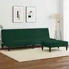 Image de Ensemble De Canapés 2 Pcs Vert Foncé Velours Vidaxl