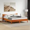Image de Cadre De Lit Sans Matelas Cire Marron 180x200cm Bois Pin Massif Vidaxl