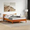 Image de Cadre De Lit Sans Matelas Cire Marron 160x200cm Bois Pin Massif Vidaxl