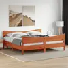 Image de Cadre De Lit Sans Matelas Cire Marron 180x200cm Bois Pin Massif Vidaxl